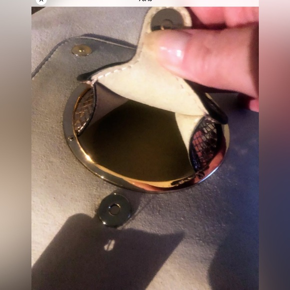 *FINAL* NWT $365 Michael Michael Kors Metallic Snakeskin Crossbody Camera Bag - Picture 9 of 10